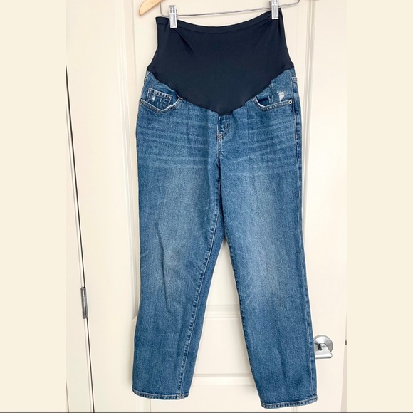 👗2/$25👗 Old Navy Maternity Full-panel Straight Jeans - Picture 2 of 7